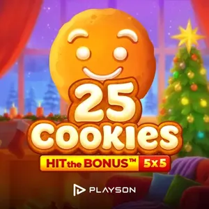 Biscuit au gingembre souriant près d'un sapin