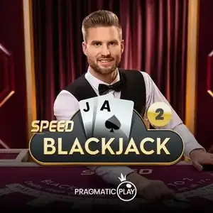 Croupier en gilet montrant un as et un deux